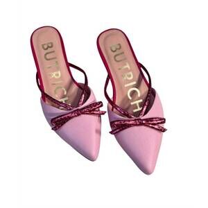 NEW BUTRICH women's mathilde flats in pink/burgundy